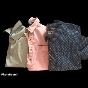 Bundle of 3 Boys dress shirts 10-12